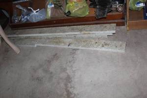 lot 504 image: Marble pieces there is 4 see pictures one broke  about 61 inches long and 4 inches wide