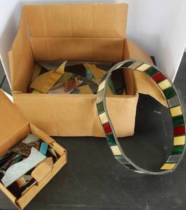 lot 541 image: stained glass pieces for glass art