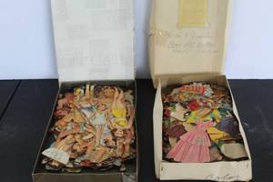 lot 548 image: large collection of vintage paper dolls and accessories