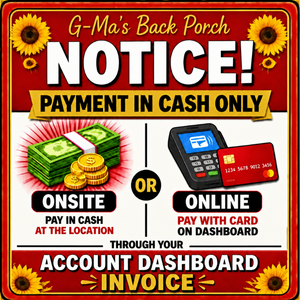 lot 480A image: cash at pick up card on line