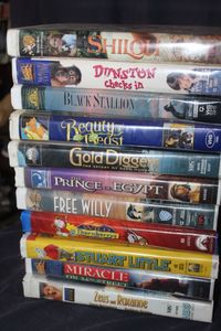 lot 40 image: Vintage VHS tapes