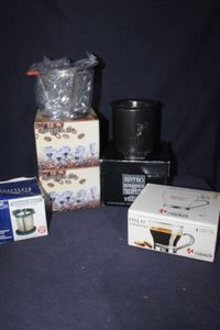 lot 59 image: Variety of Coffee brewing items&nbsp