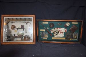 lot 57 image: Man Cave Home decor shadow boxes