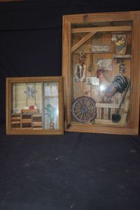 lot 58 image: Man Cave Home Decor Shadow Boxes
