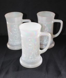 lot 94 image: Iridescent milk glass