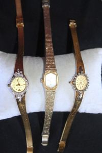 lot 142 image: Three Vintage Ladies Watches, one marked 10k rolled gold plated