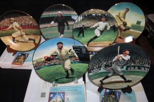 lot 130 image: Six Baseball Collectors Plates
