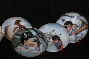 lot 133 image: Four Native American collector plates