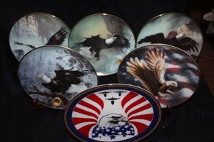 lot 135 image: Six American Eagle Themed Collector Plates