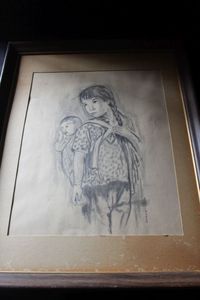 lot 186 image: Vintage Sketch&nbsp