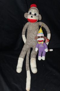lot 200 image: Sock Monkey and TY Sock Monkey