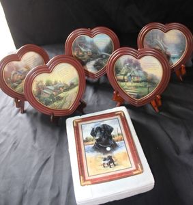 lot 206 image: Heart Shaped collectors plates and more