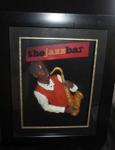 lot 234 image: Framed Jazz Shadow box decor