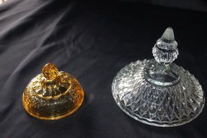 lot 238 image: Two compotecandy dish lids