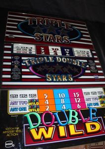 lot 240 image: Glass from slot machines