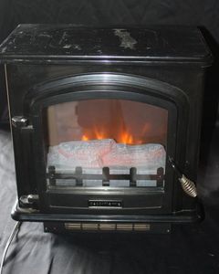 lot 260 image: Electric Fireplace Heater (works)