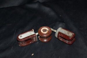 lot 282 image: Vintage electric Wire Insulators