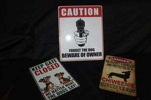lot 283 image: Dog Signs