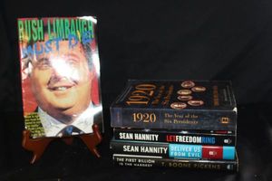 lot 304 image: Sean Hannity, Rush Limbaugh and other books