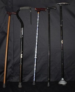 lot 307 image: Assorted walking canes