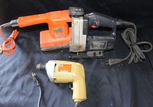 lot 376 image: Retro Black & Decker electric drill, Craftsman scroll saw, Black & Decker sanderpolisher