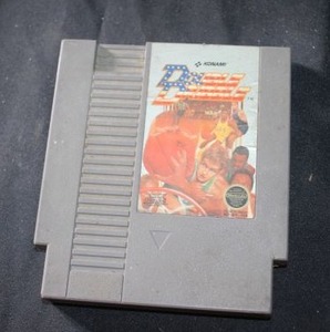 lot 379 image: Vintage Konami Double Dribble basketball video game cartridge