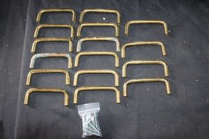 lot 392 image: Brass cabinet handles