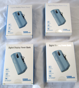 lot 4 image: NIB Digital display power bank, (Bid is times the quantity of 4)