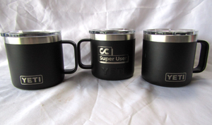 lot 22 image: NEW Yeti Rambler drinkware coffee mugs (Bid is times the quantity of 3)