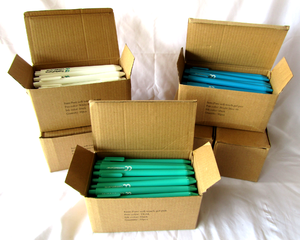 lot 35 image: NIB Pure soft touch gel pens, 50 per box, 6 boxes total