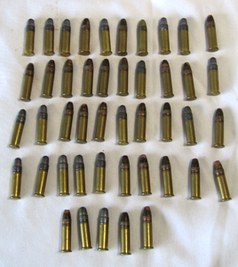 lot 48 image: .22 LR caliber ammunition, 45 rounds
