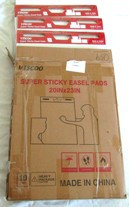 lot 59 image: NIB Viscoo Super sticky easel pads 20 x 23 - 8 packs