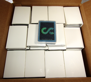 lot 162 image: NIB case of 68 decks of playing cards