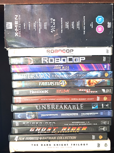 lot 105 image: 20 DVD movies including The Dark Knight trilogy & The X-men collection all 10 films