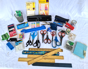 lot 156 image: Assorted office supplies as shown