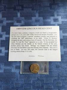 lot 16 image: 1909 VDB Lincoln Head Cent