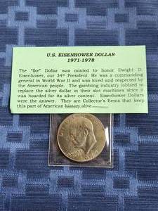 lot 20 image: 1977 U.S. Eisenhower Dollar - Ike Dollar