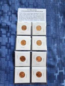 lot 22 image: US Treasury commemorative medallion mint set - Philadelphia and Denver