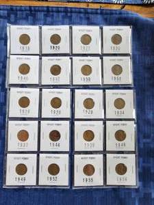 lot 36 image: Selection of Wheat pennies - Wheat Penny