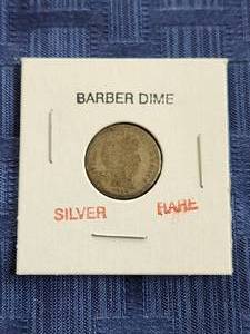 lot 42 image: 1914 Barber Dime - Silver - Rare