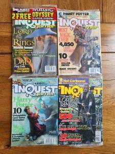 lot 108 image: Selection of 4 InQuest gamer magazines - 2 sealed