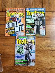 lot 47 image: Selection of 3 ToyFare price guide magazines by Wizard - N.O.S