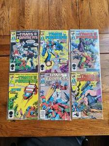 lot 59 image: Marvel Comics - The Trans-Formers - #7,9,10,11,12,13 - 1985