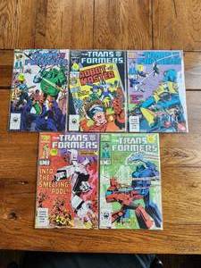 lot 60 image: Marvel Comics - The Trans-Formers - #14,15,16,17,18 - 1985