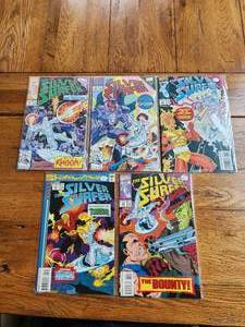 lot 82 image: Marvel Comics - The Silver Surfer - #68,69,83,87,89