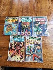 lot 97 image: Marvel Comics - Power Man and Iron Fist - #31,56,59,63,65