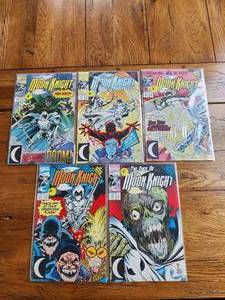 lot 130 image: Marvel Comics - Moon Knight - #40,41,42,43,44
