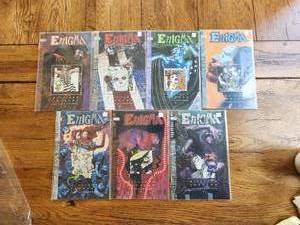 lot 143 image: DC Vertigo Comics - Enigma - #1,2,3,4,5,6,7 of 8