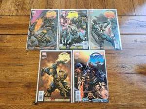 lot 163 image: Marvel Comics - X4 - #1,2,3,4,5 of 5