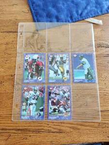 lot 218 image: 1993 Collectors Edge promo set of football cards - R1,2,3,4,5 of 5